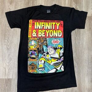 Disney Pixar Toy Story Buzz Lightyear Infinity & Beyond Graphic Tee Size S